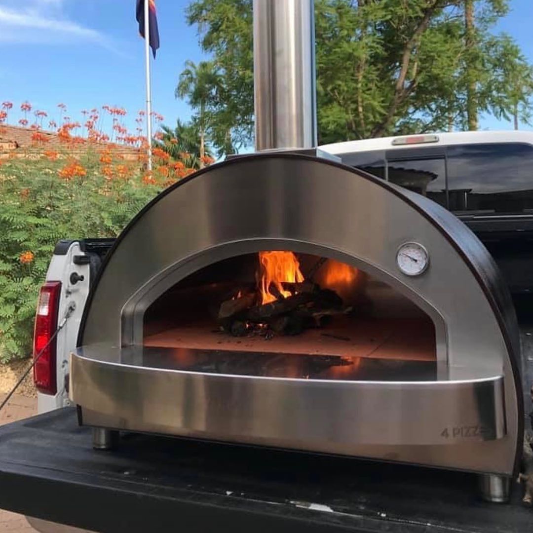 Alfa 4 Pizze Outdoor Wood-Fired Countertop Pizza Oven - Copper - view 24