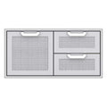 Hestan 42-Inch Double Drawer And Single Storage Door Combo