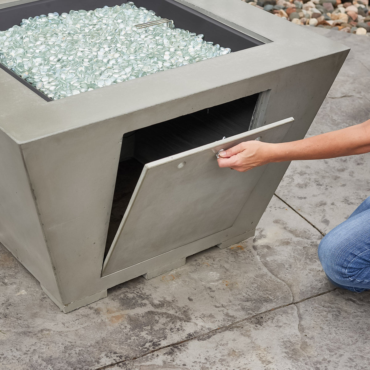 The Outdoor GreatRoom Cove Square Gas Fire Pit Bowl - view 8
