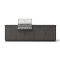 Blaze High Noon 10-Ft Outdoor Kitchen Island w/ 32-Inch Premium LTE+ Grill in Gunmetal w/ Keon Countertop