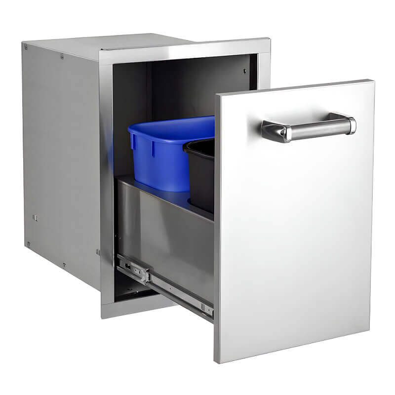 Fire Magic Premium Flush Double Trash Drawer Cabinet - 53820TSC - view 2
