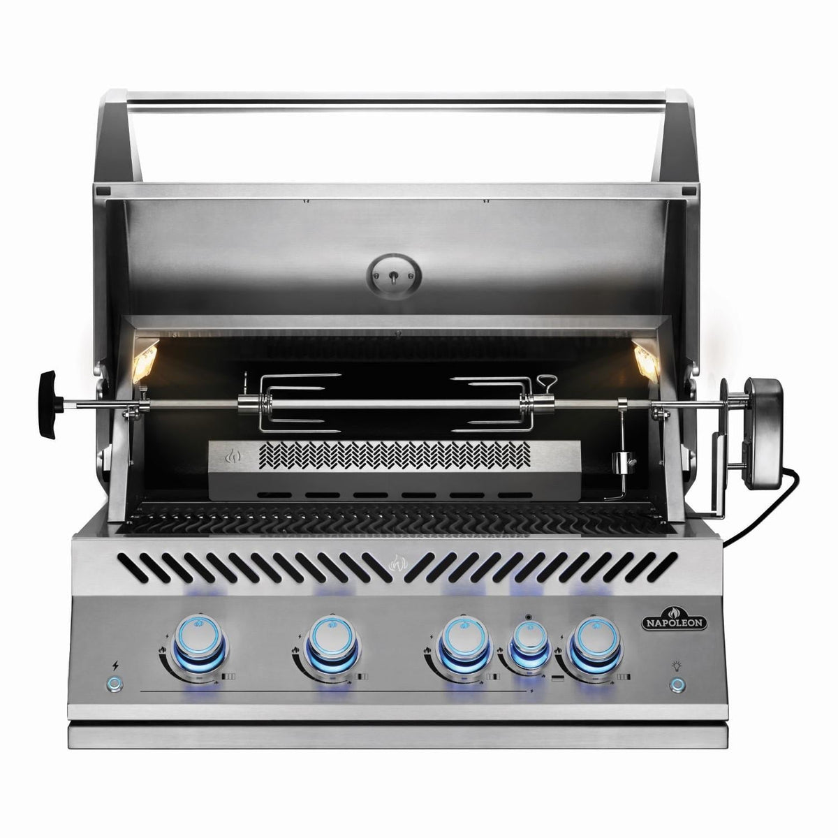 Napoleon 700 Series 32-Inch Built-In Natural Gas Grill w/ Infrared Rear Burner, Rotisserie & SafetyGlow - view 7