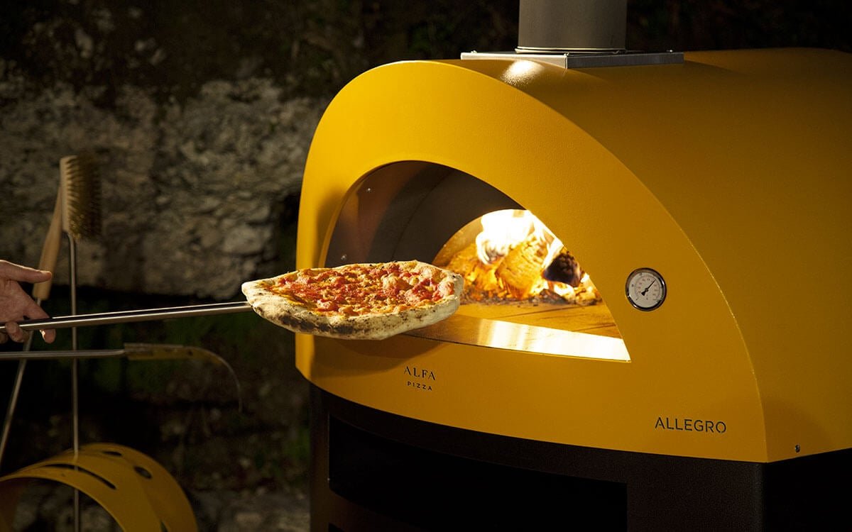 Alfa Moderno 5 Pizze Gas Hybrid Countertop Outdoor Pizza Oven - Fire Yellow - view 5