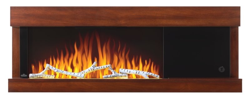 Napoleon Stylus Cara Elite Wall-Mount Electric Fireplace with White Surround Mantel - view 14