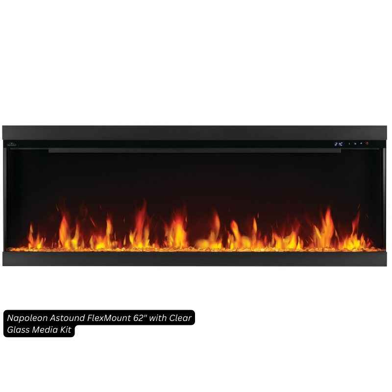 Napoleon Astound FlexMount 62" Linear Electric Fireplace - view 4