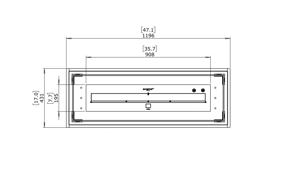 EcoSmart Fire Linear 50 Fire Pit Kit - view 5