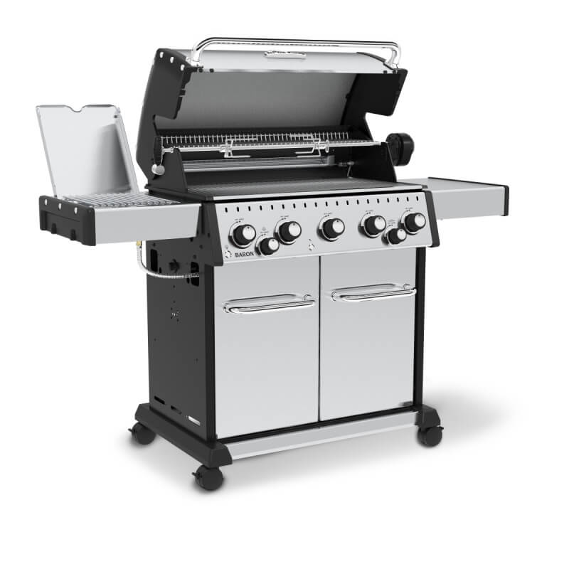 Broil King Baron S 590 PRO IR 5-Burner Gas Grill With Rotisserie & Infrared Side Burner - view 3