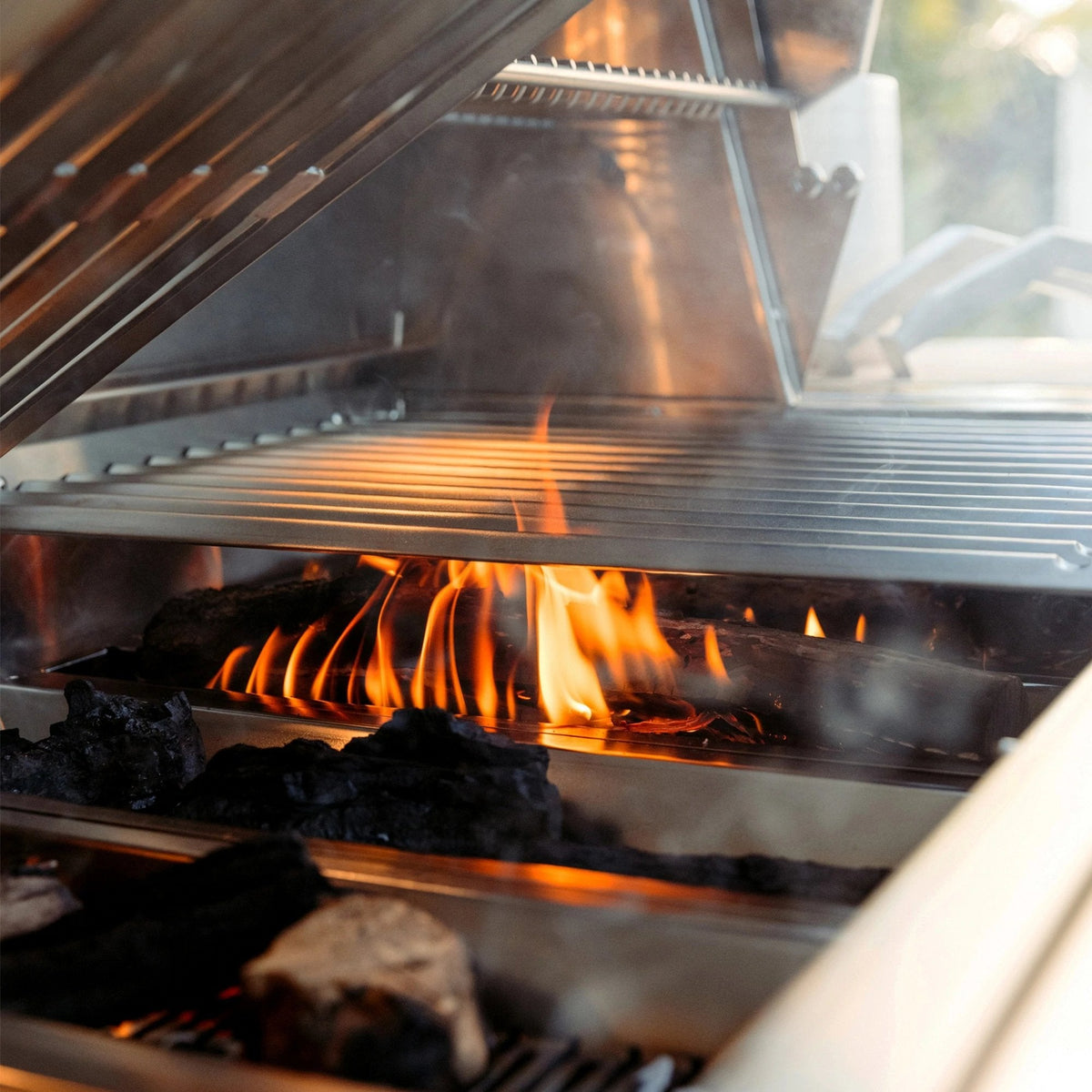 American Made Grills Encore 54-Inch Freestanding Hybrid Grill - Gas Wood & Charcoal - view 11