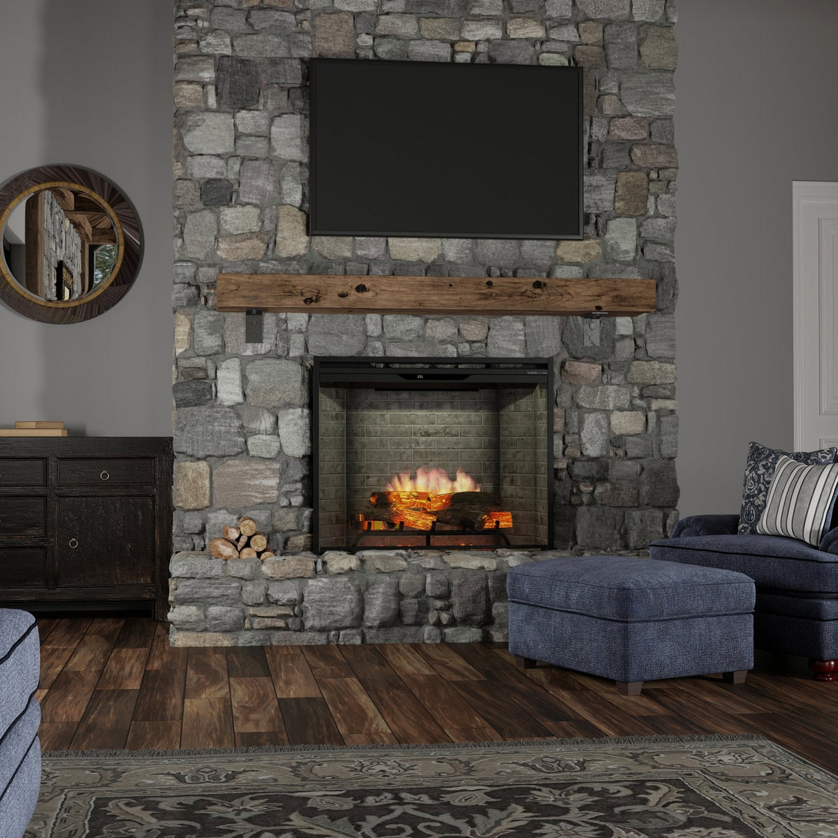 Dimplex REV42 -NB Revillusion 42in Built-In Firebox - Neutral Brick