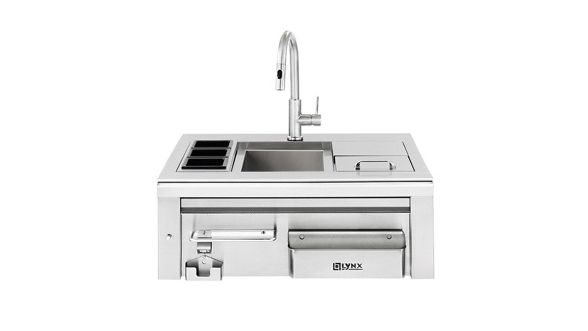 Lynx 30-Inch Built-In Bar Cocktail Station With Sink & Ice Bin Cooler - view 2