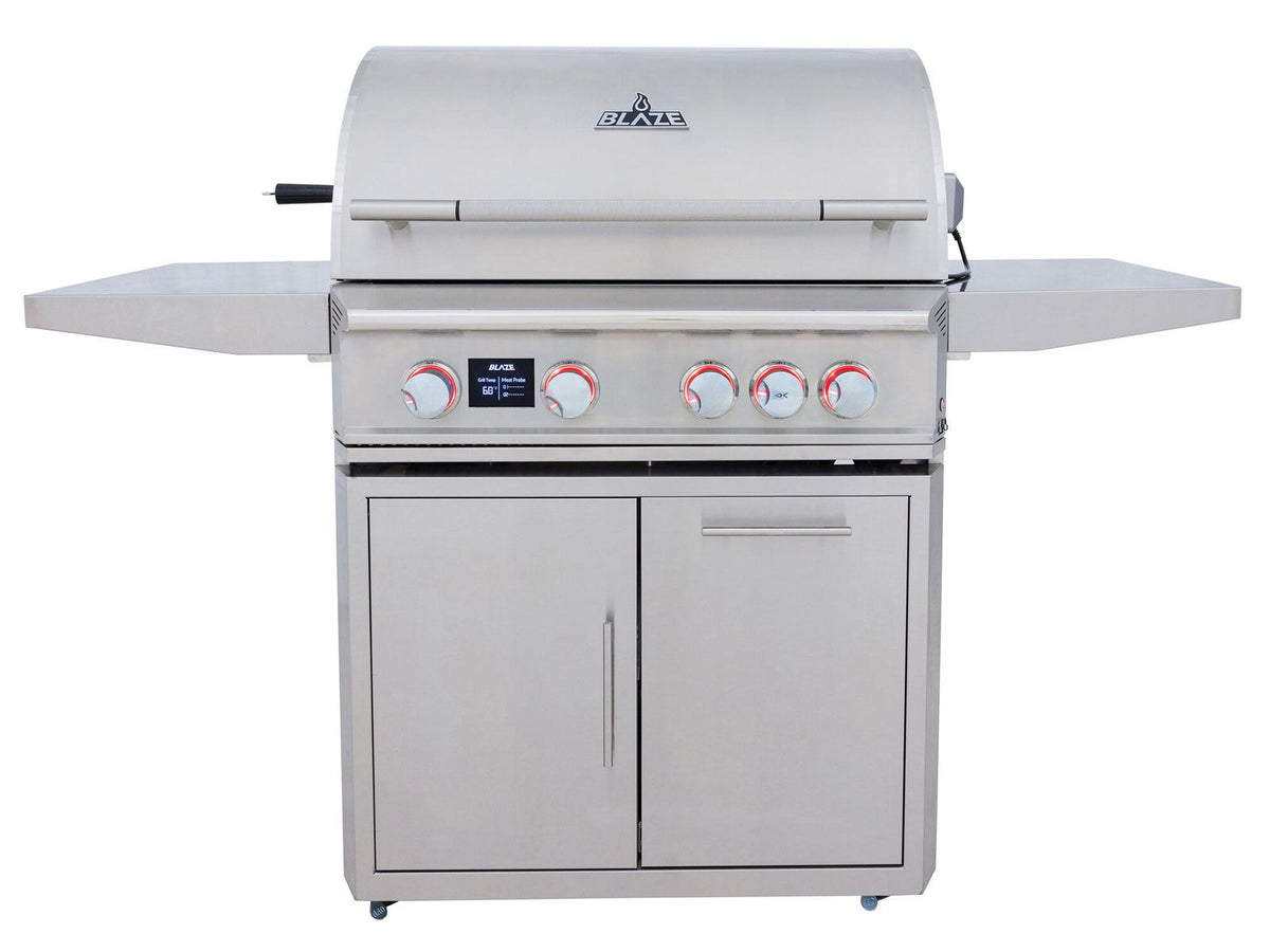 Blaze LTE PRO 32-Inch 4-Burner Gas Grill With Rear Infrared Burner & Rotisserie with Cart - view 2