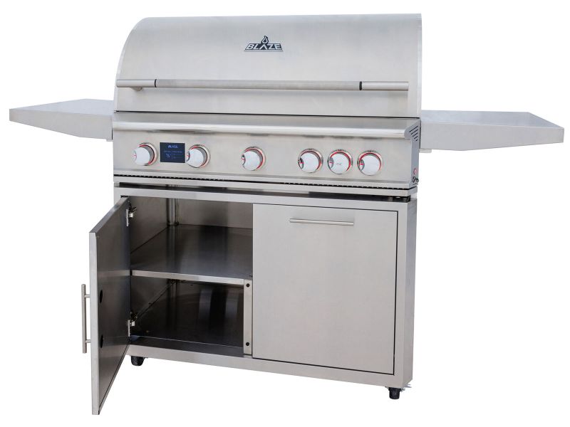 Blaze LTE PRO 40-Inch 5-Burner Gas Grill With Rear Infrared Burner & Rotisserie with Cart - view 9