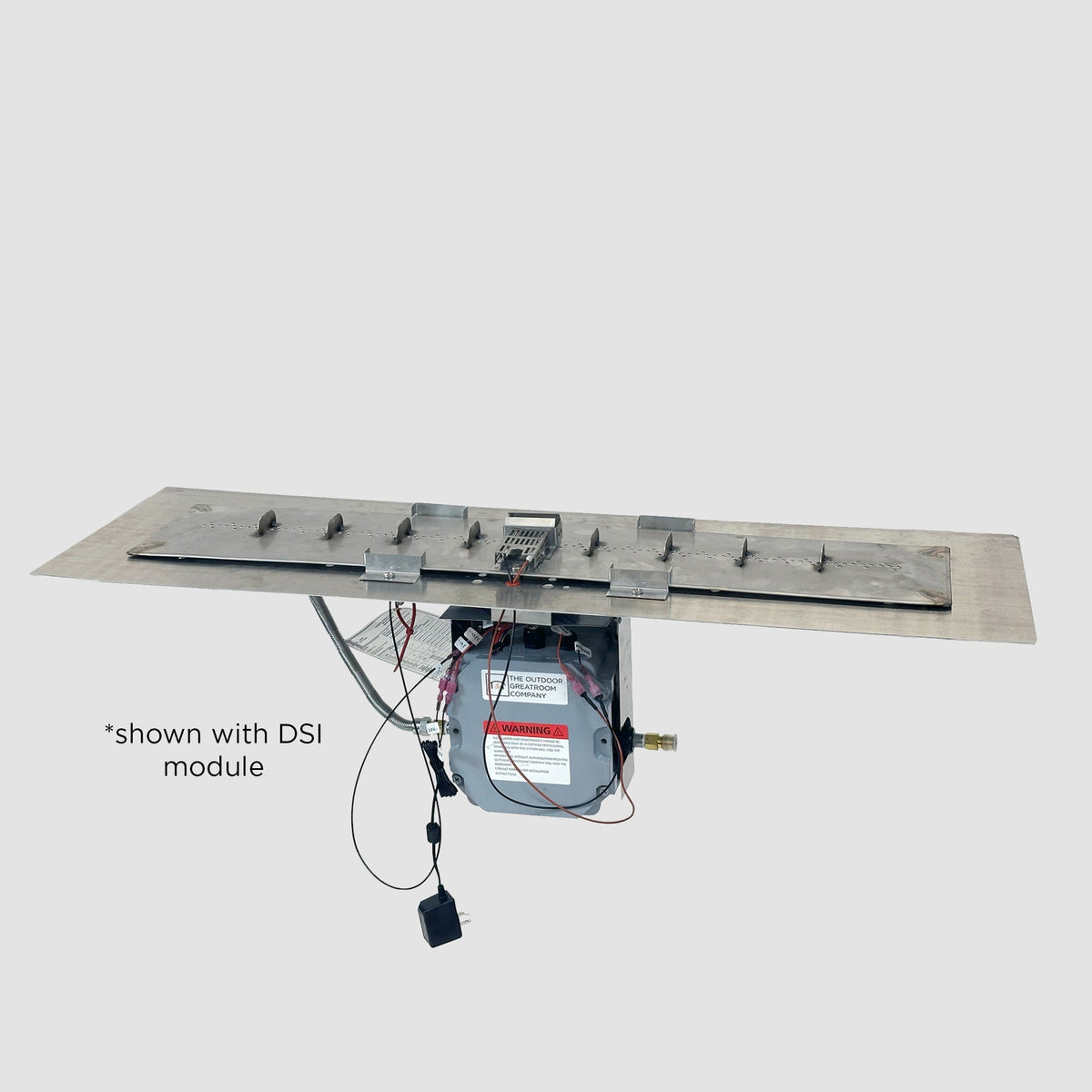 The Outdoor GreatRoom Crystal Fire Plus Linear Gas Burner Insert and Plate Kit - view 10