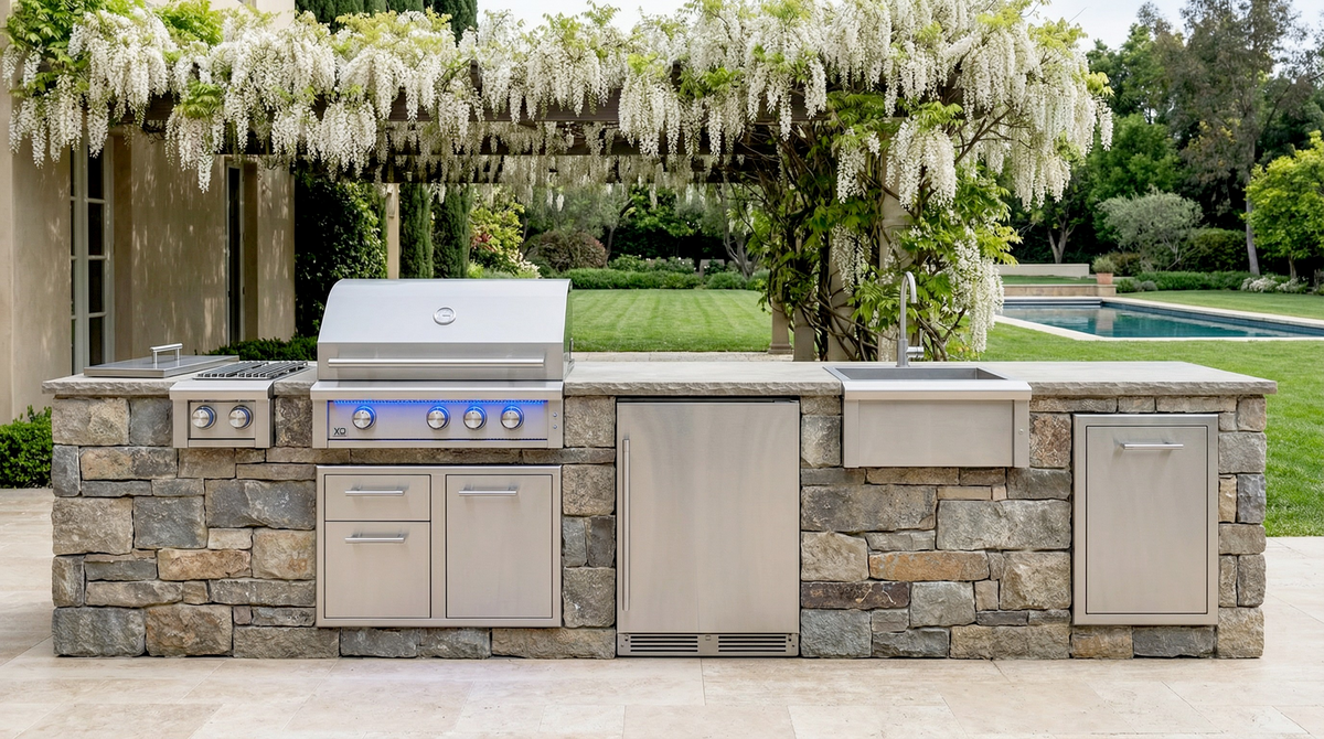XO 40 Inch Performance XLT2 Built-In Propane Gas Grill - XOGRILL40XLT2L - view 15