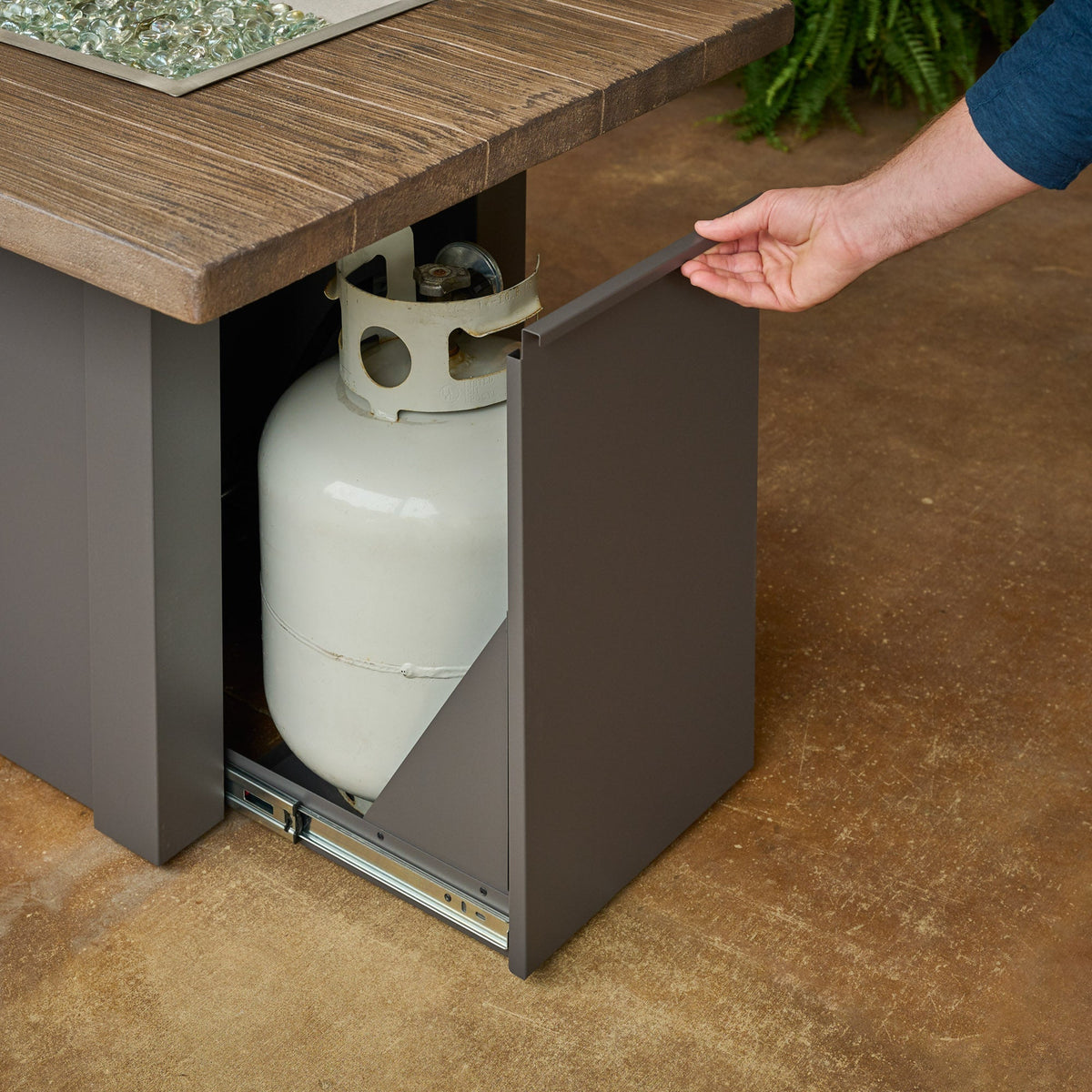 The Outdoor GreatRoom Havenwood Linear Gas Fire Pit Table 62" - view 16