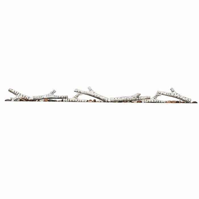 Napoleon Birch Log Set with Rocks For 60-Inch Trivista Pictura Series Electric Fireplace NEF-BLRAK60
