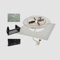The Outdoor GreatRoom Do-It-Yourself Crystal Fire Plus Square Gas Burner Kit - Block/Paver Application