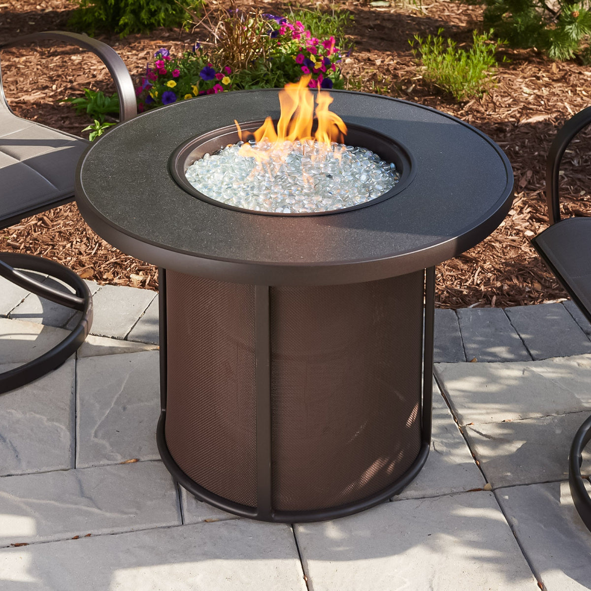 The Outdoor GreatRoom Stonefire Round Gas Fire Pit Table - view 9