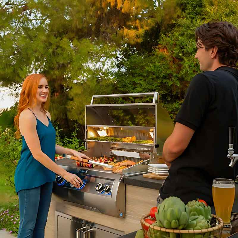 Fire Magic 30" Echelon Diamond E660i Built-In Gas Grill with Digital Thermometer - view 2