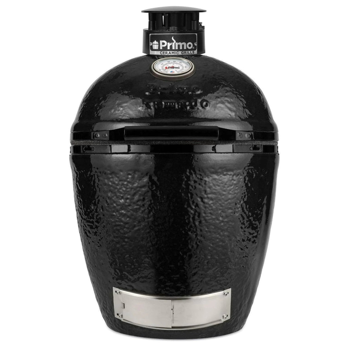 Primo 21.5 Inch Ceramic Kamado Grill Freestanding With Cradle & Side Shelves - PGCRC - view 5