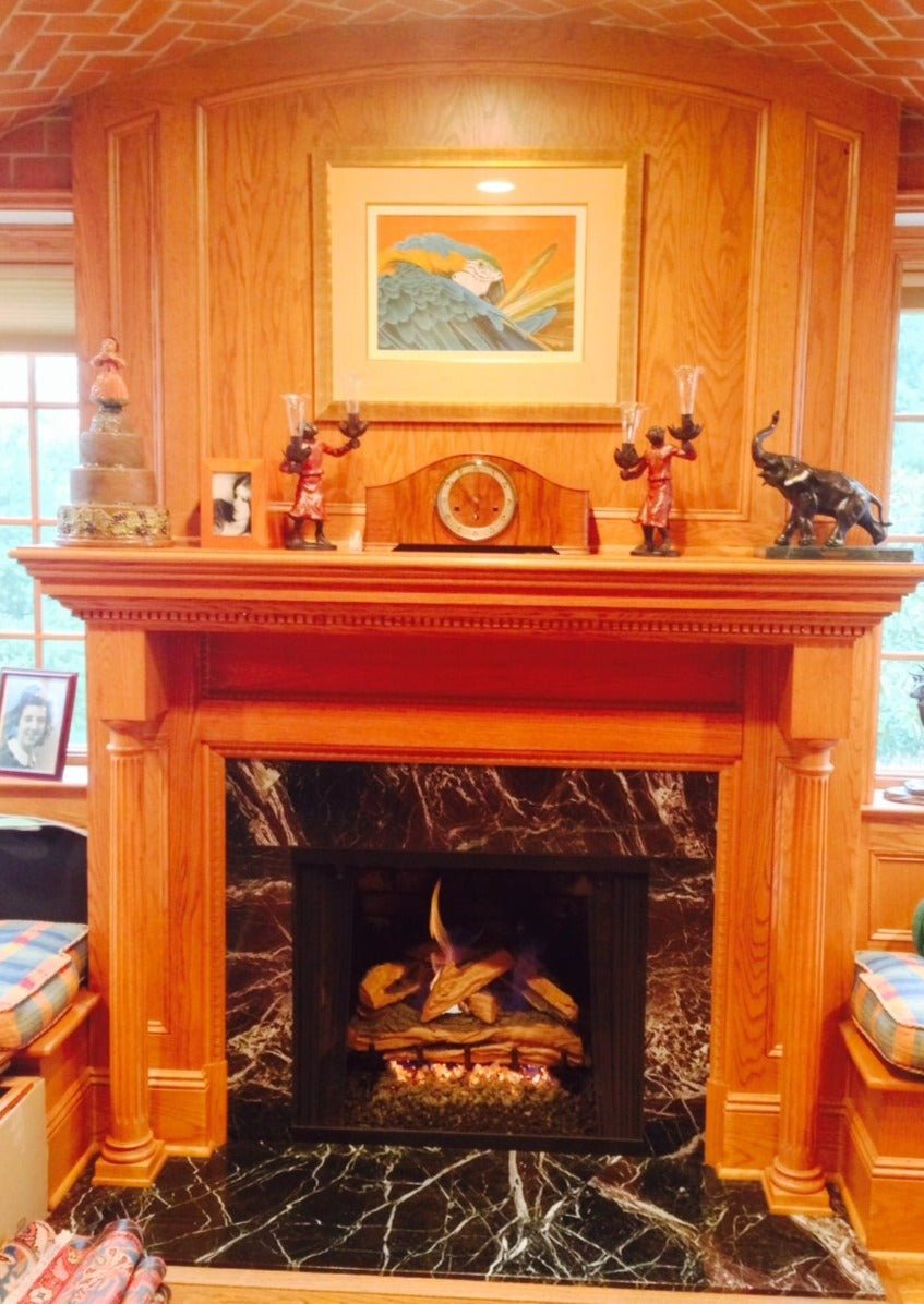Real Fyre Charred Oak Gas Log Set with G46 ANSI Certified Burner System