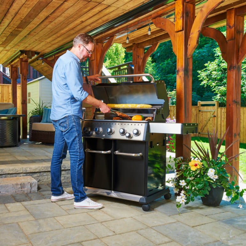 Broil King Baron 590 PRO 5-Burner Propane Gas Grill With Rotisserie & Side Burner - view 7