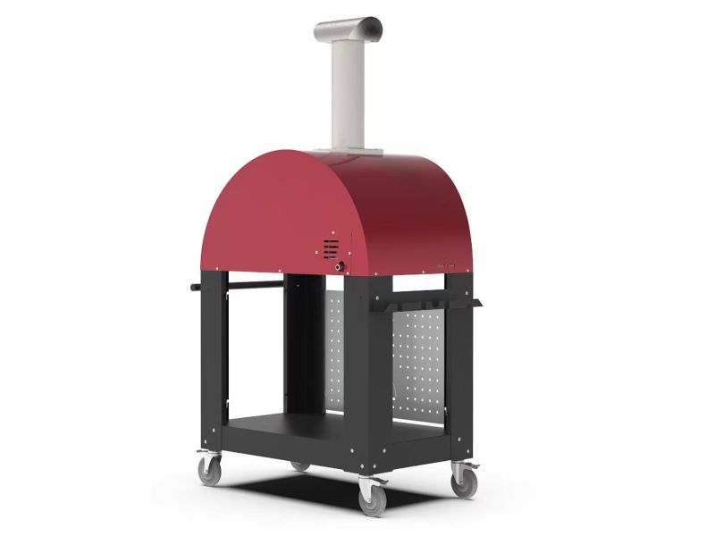 Alfa Moderno 2 Pizze 38-Inch Gas Pizza Oven and Oven Base - Ruby Red - view 4