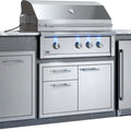 XO Pro-Grade Designer Pre-Assembled Island with 36 Inch XO Pro Grade Grill