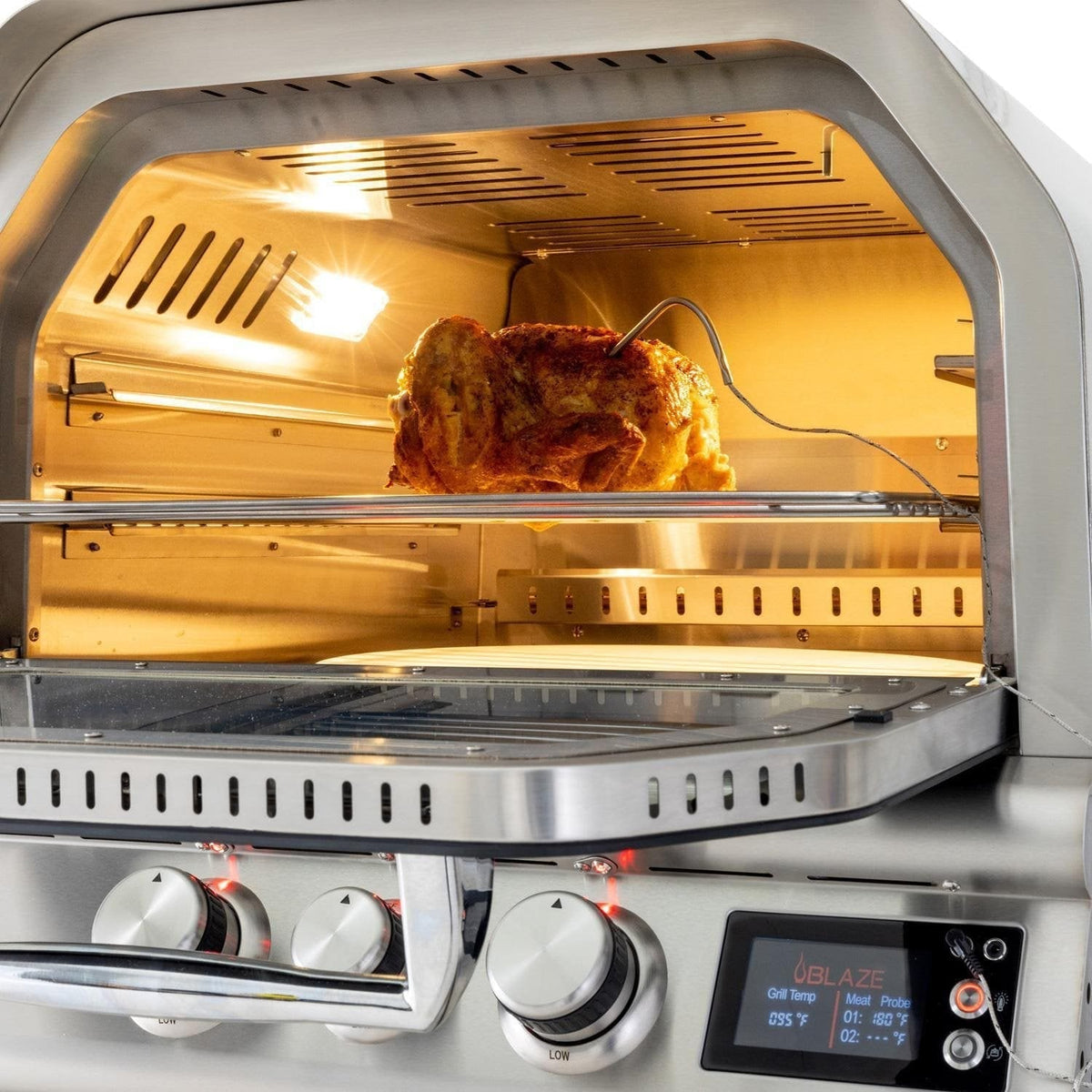 Blaze 26-Inch Countertop Built-In Gas Outdoor Pizza Oven W/ Rotisserie - BLZ-26-PZOVN - view 7
