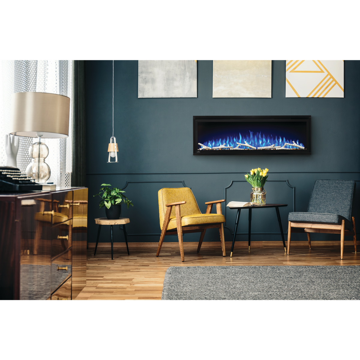 Napoleon Entice 36 Wall Mount Recessed Electric Fireplace | NEFL36CFH-1 - view 12