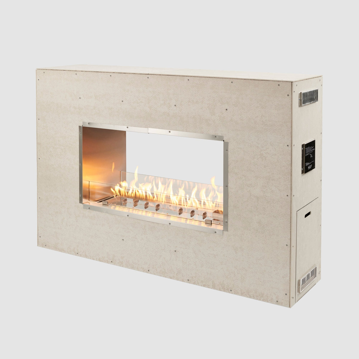 The Outdoor GreatRoom See Through Ready to Finish Gas Fireplace