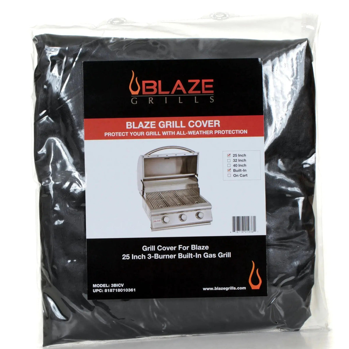 Blaze Grill Cover For Prelude LBM 3-Burner Built-In Gas Grills - 3BICV - view 2