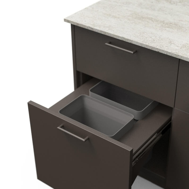 Blaze Golden Hour 10-Ft Outdoor Kitchen Island w/ 40-Inch Premium LTE+ Grill, Fridge, Sink in Architectural Bronze w/ Keon Countertop - view 5