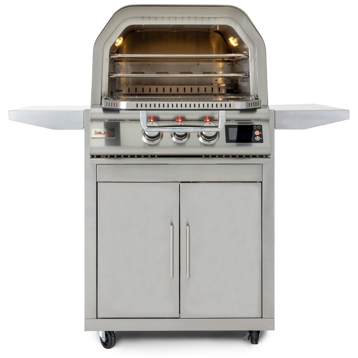 Blaze 26-Inch Freestanding Gas Outdoor Pizza Oven W/ Rotisserie & Cart - BLZ-26-PZOVN - view 7