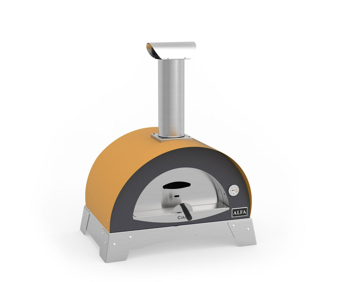 Alfa Ciao Wood Fired Countertop Pizza Oven - Fire Yellow - view 2