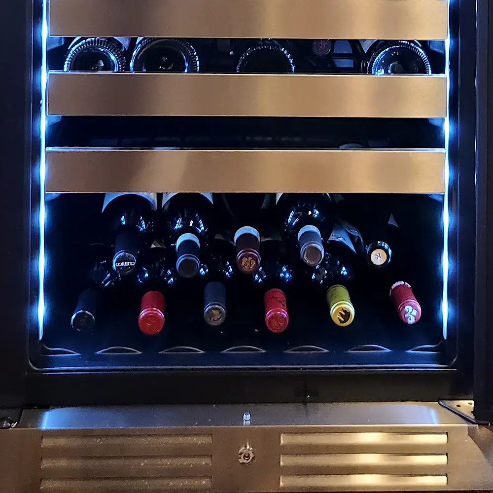 XO Appliance Tall Dual Zone Wine Cooler (XO-XOU2470WDZGS) – view 5