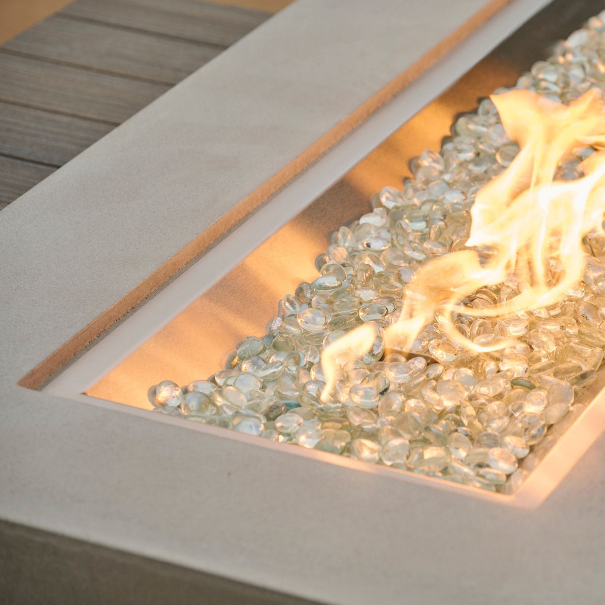 The Outdoor GreatRoom Uptown Linear Gas Fire Pit Table - view 11