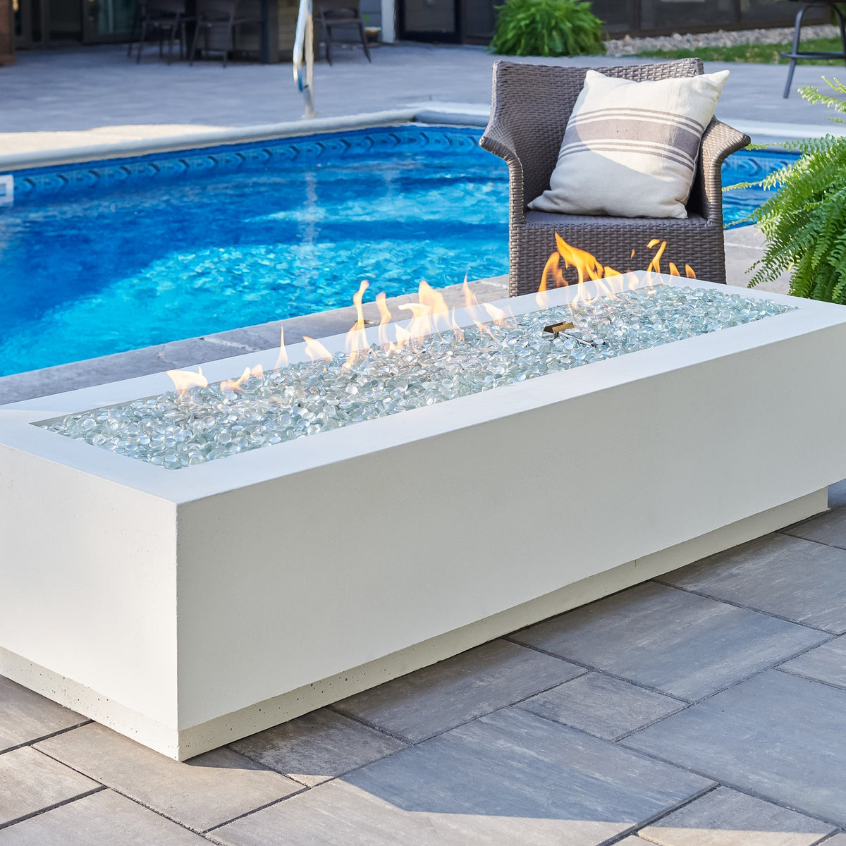 The Outdoor GreatRoom Cove Linear Gas Fire Pit Table 72" - view 3