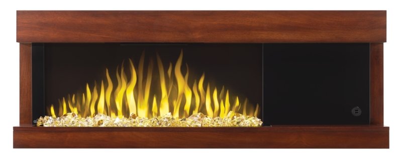 Napoleon Stylus Cara Elite Wall-Mount Electric Fireplace with White Surround Mantel - view 15