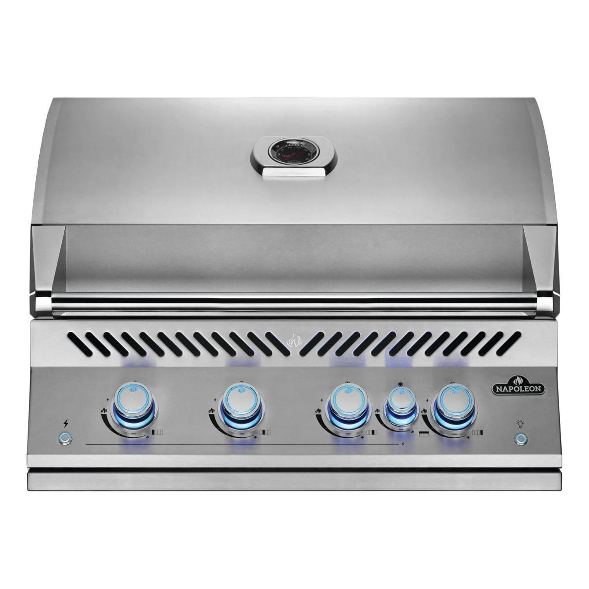 Napoleon 700 Series 32-Inch Built-In Natural Gas Grill w/ Infrared Rear Burner, Rotisserie & SafetyGlow