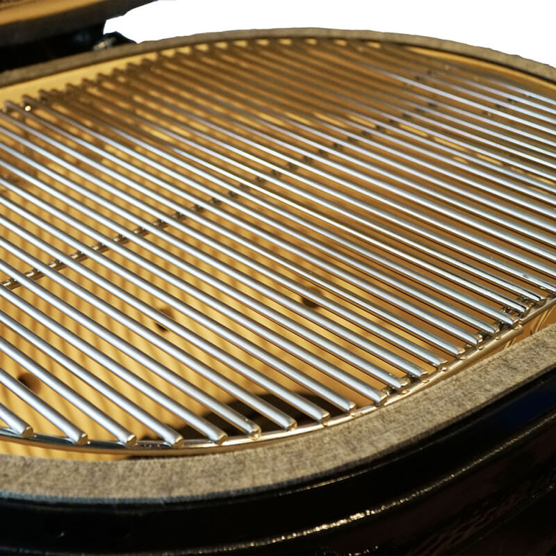 Primo Oval XXL 500 Ceramic Kamado Charcoal Grill with Cart or Cypress Table