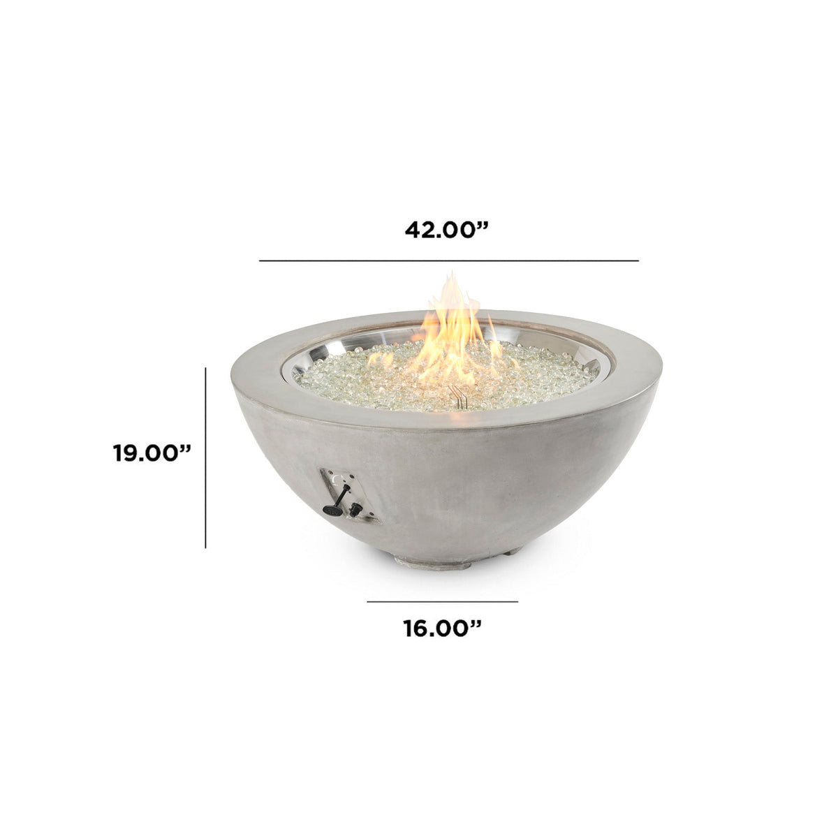 The Outdoor GreatRoom Cove Round Gas Fire Pit Bowl 42" - view 19