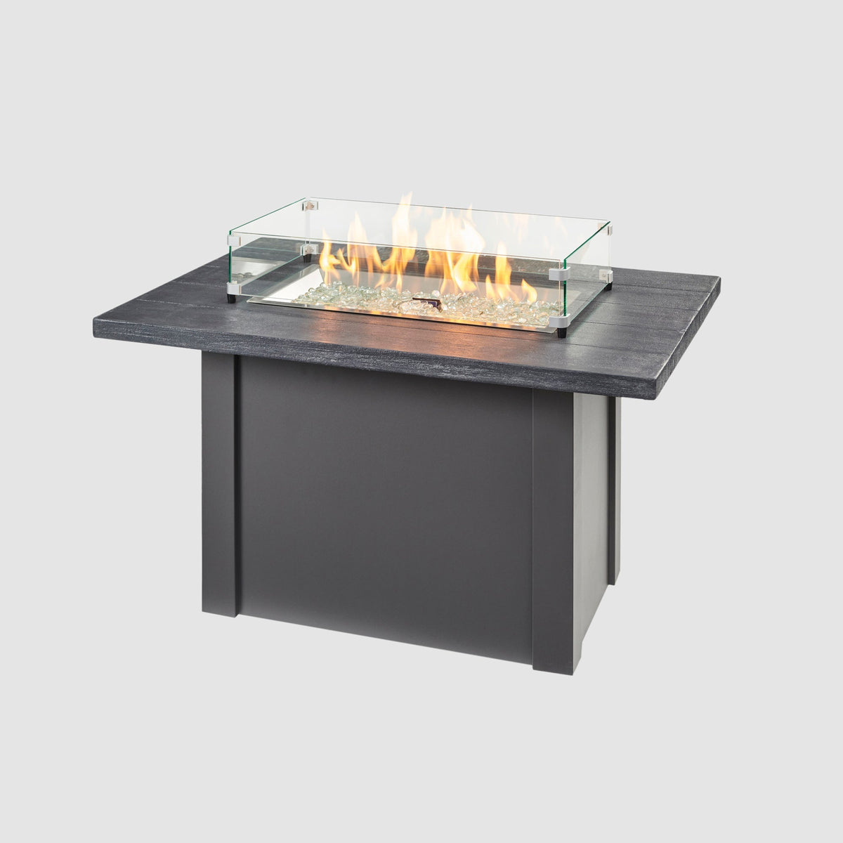 The Outdoor GreatRoom Havenwood Rectangular Gas Fire Pit Table 44" - view 31