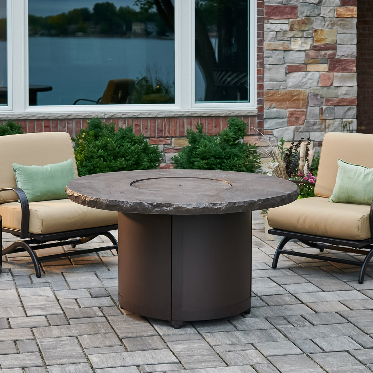 The Outdoor GreatRoom Beacon Round Gas Fire Pit Table - view 9