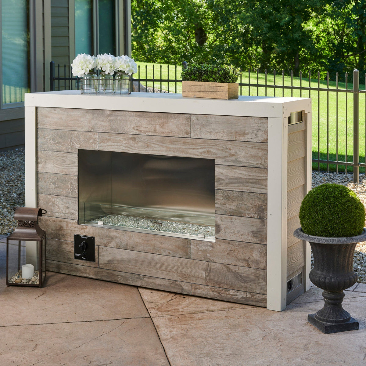 The Outdoor GreatRoom Company Single Sided Ready To Finish Linear Gas Fireplace - view 4