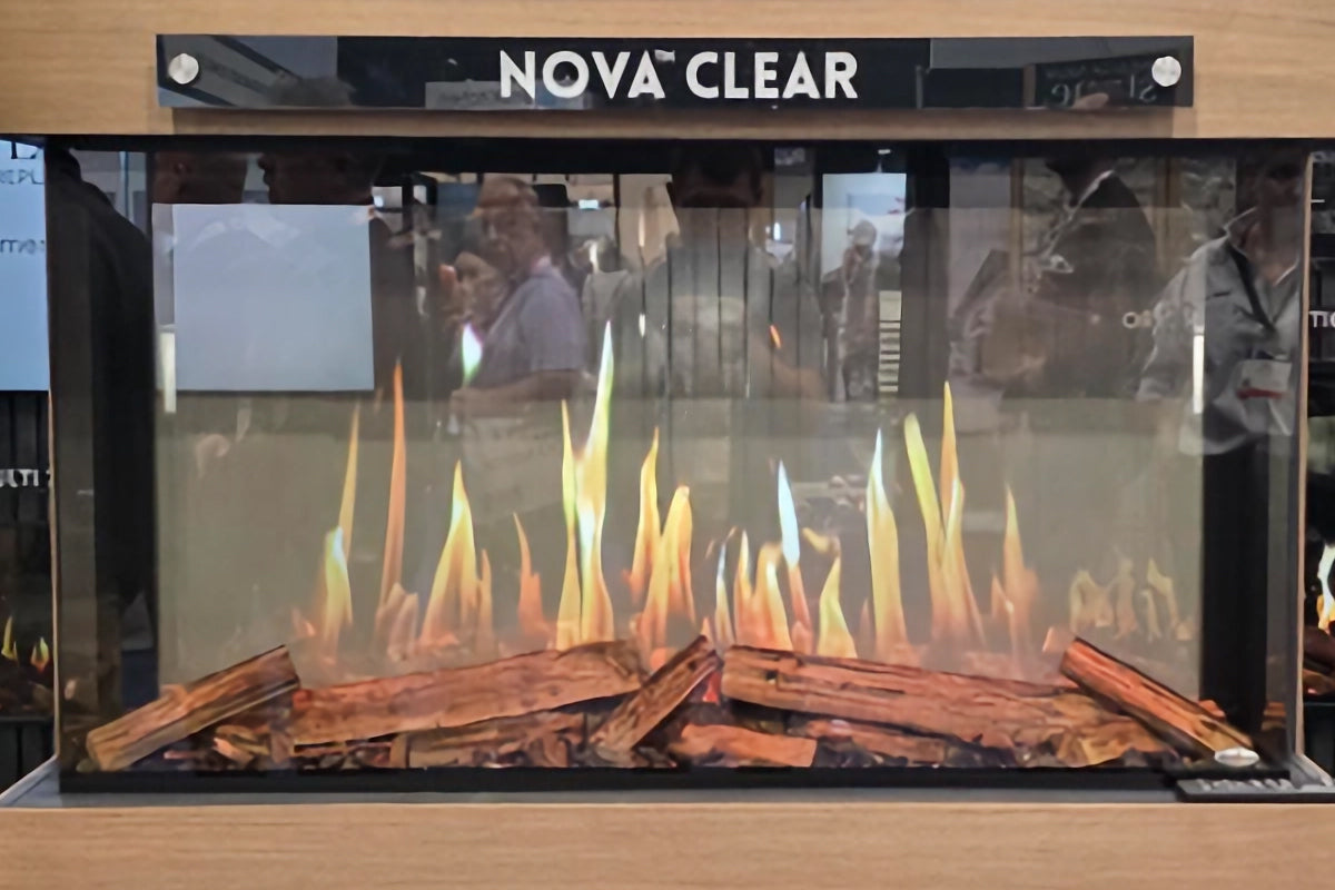 Modern Flames Nova Clear 48 Inch See-Through Laser Projection Electric Fireplace - view 5