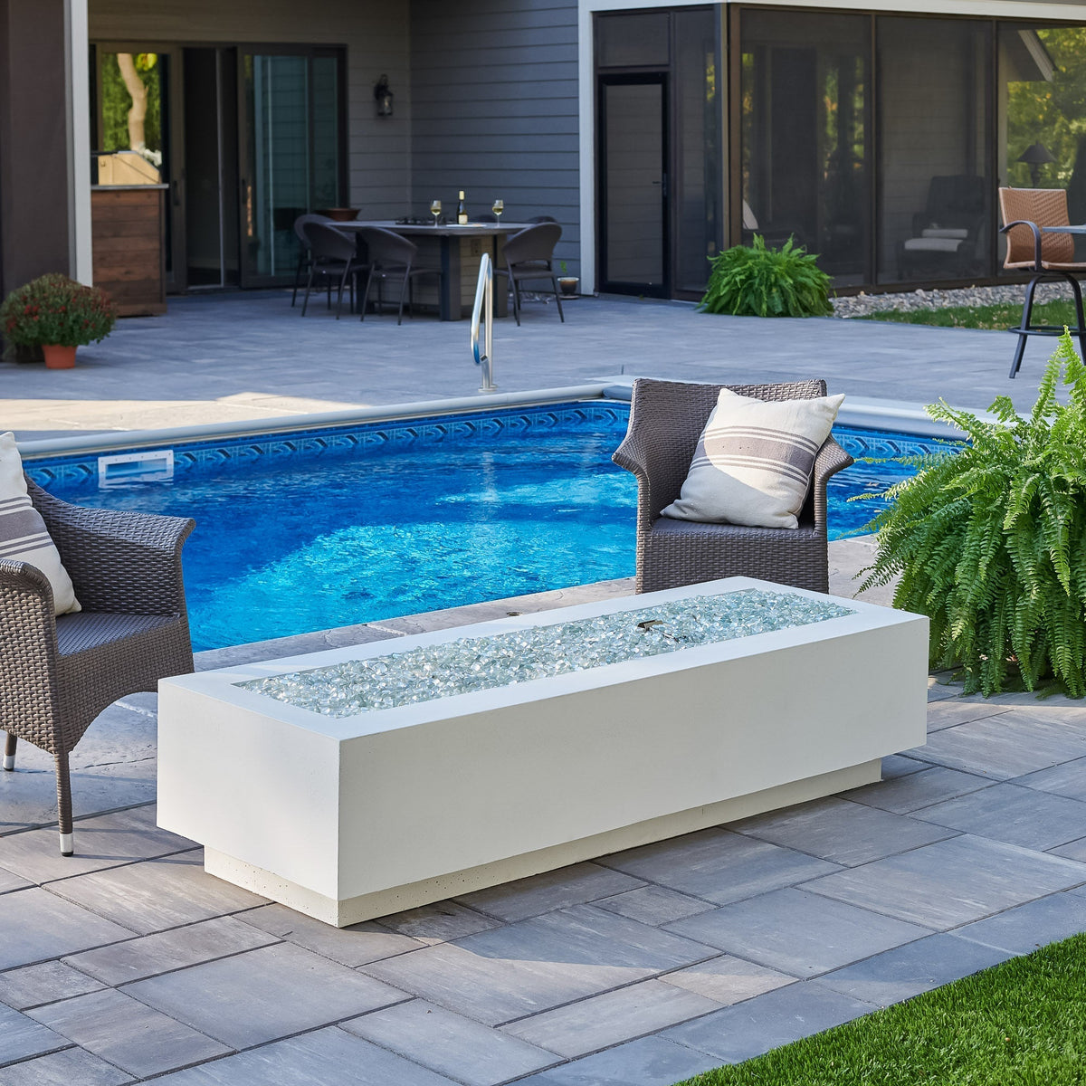 The Outdoor GreatRoom Cove Linear Gas Fire Pit Table 72" - view 7