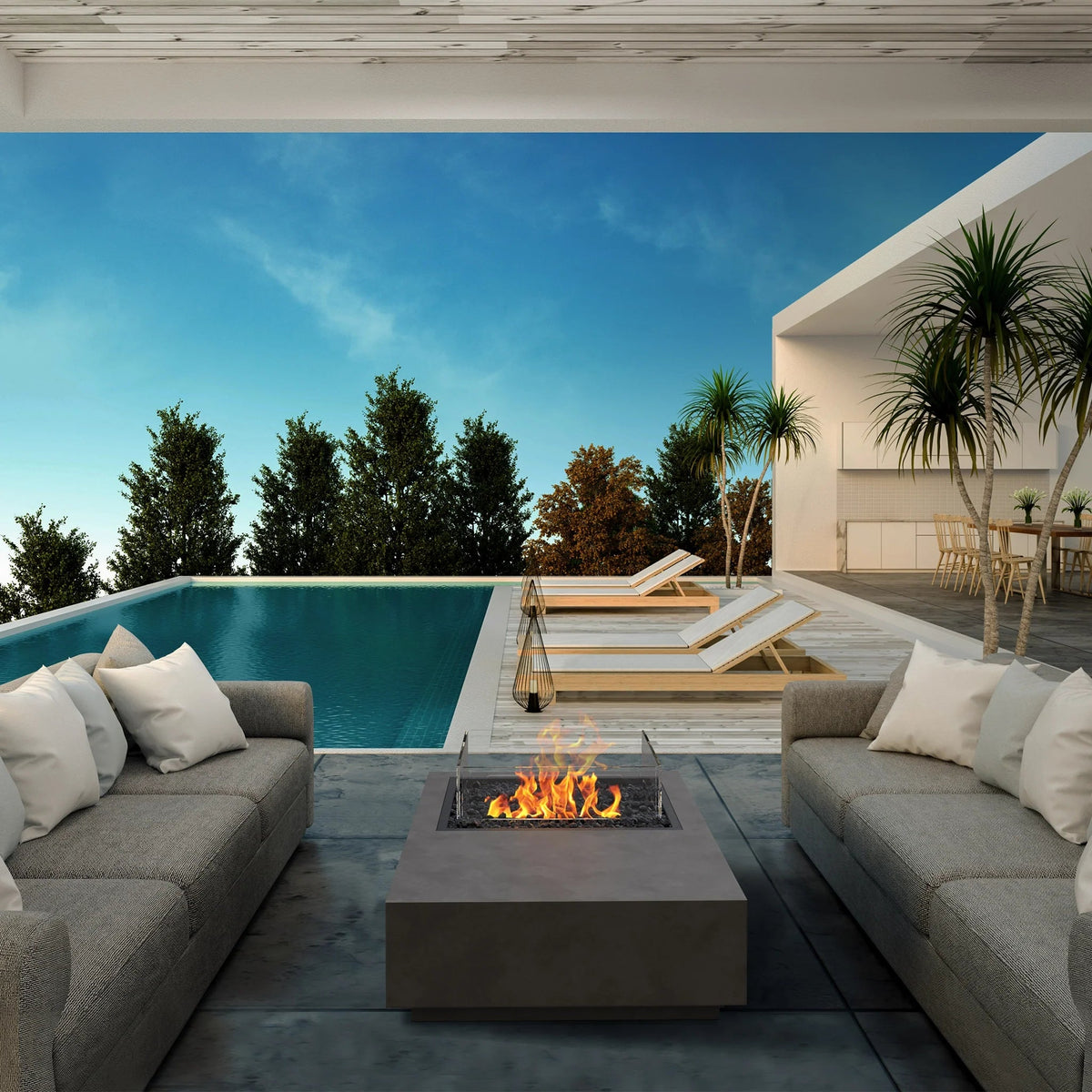 EcoSmart Fire Manhattan 50 Fire Pit Table - view 3