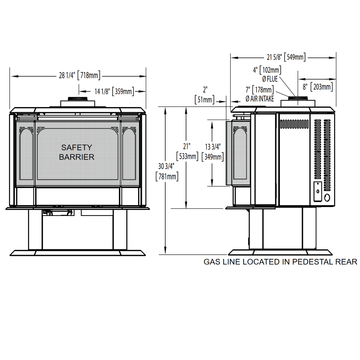 Napoleon Havelock Direct Vent Gas Stove | GDS50 - view 4