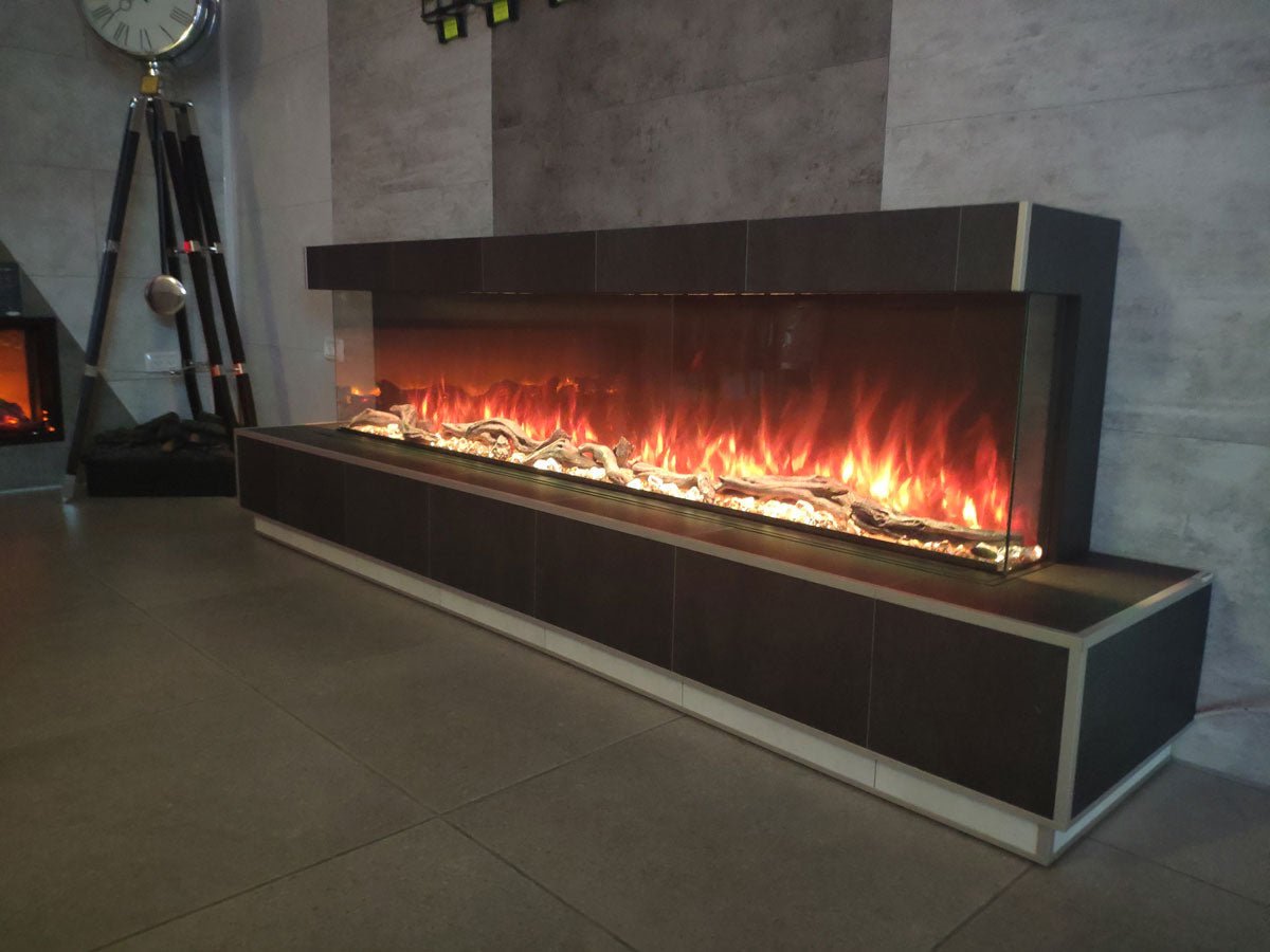 Modern Flames Landscape Pro Multi-Sided Built-In 96 Inch Electric Fireplace Linear Firebox - view 27